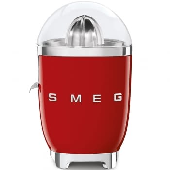 Exprimidor Smeg CJF01RDEU en color Rojo de 70 W | Sistema de presión manual