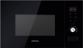 Microondas integrable Edesa EMW-2020-IG BK | 20 litros | 800W + grill 1000W | Funciones microondas, grill y grill + micro |  382 x 595 x 300 mm