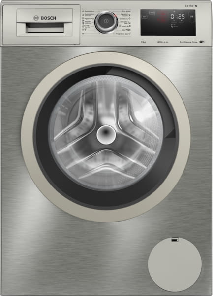 Lavadora Bosch WAU28PHSES | 9 Kg 1400 rpm | I-Dos | Pausa + Carga | HomeConnect | Inox | Serie 6 | Clase A