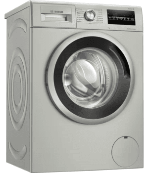 Bosch WAN2427XES Lavadora Carga Frontal 60 cm Acero Mate Antihuellas | 7 Kg 1200 rpm | Pausa + Carga | Clase D | Serie 4