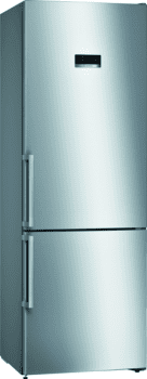 Bosch KGN49XIEP Frigorífico combi en Acero Inoxidable Antihuellas | 203 x 70 cm | No Frost | E | Serie 4