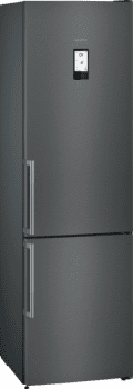 Frigorífico Combi Siemens KG39NHXEP Acero Inoxidable Negro de 204 x 60 cm No Frost | WiFi Home Connect | Zona hyperFresh Plus 0ºC | Clase E | iQ500