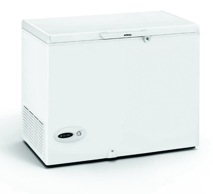 Arcón Congelador Edesa EZH-2811 Blanco de 86 x 109 x 69 cm con 275L y tecnología Defrost