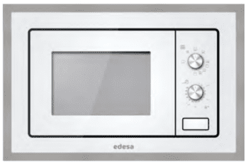 Microondas Integrable Edesa EMW-2010-IG XWH Blanco de 20 L con 5 niveles de potencia a 800 W y Grill a 1000 W