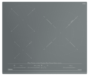 Placa de Inducción Teka IZC 63630 MST Cristal Stone grey | 60cm | 3 Zonas de cocción | 8 Funciones directas | Zona Paellera XL de 32cm
