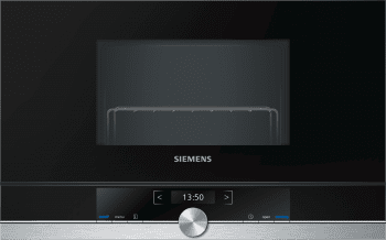 Microondas Integrable Siemens BE634RGS1 Inoxidable Cristal Negro | iQ700 | Apertura derecha | 21 Litros