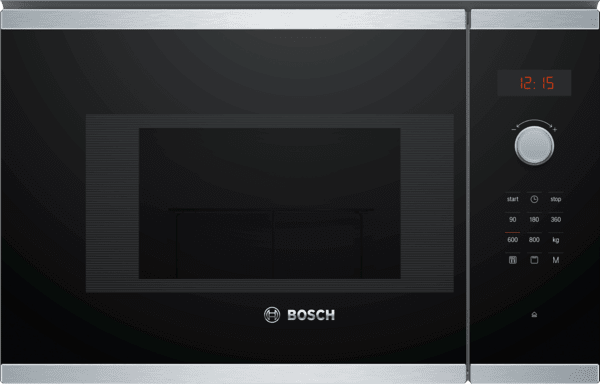Microondas Bosch BEL523MS0 Integrable | Inox | 20L | 800 W | Grill | Recetas Gourmet | Serie 4